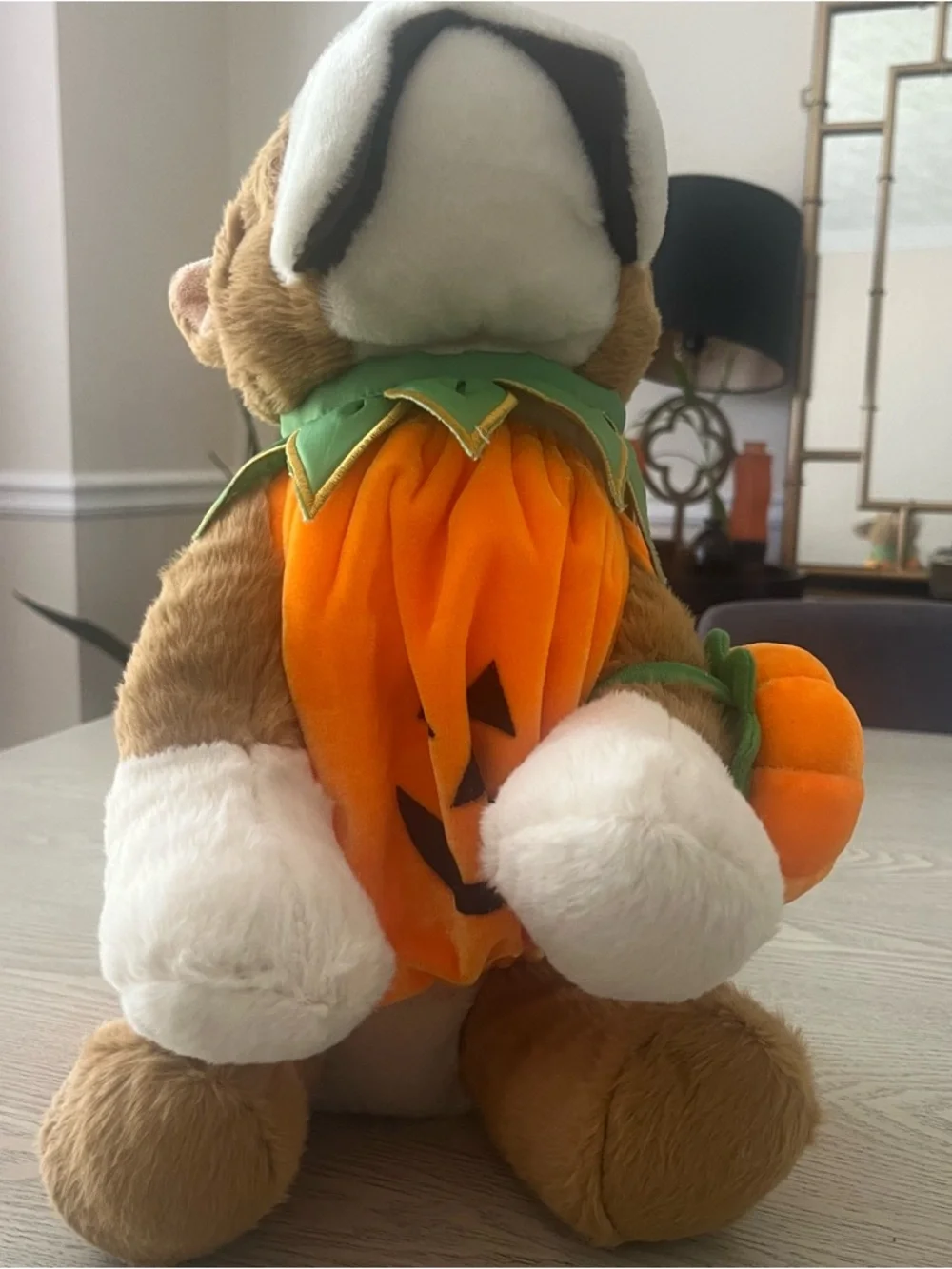 Teddy Mountain 16” Plush Bull Dog w/Pumpkin Costume~DIY‎ Birthday Craft